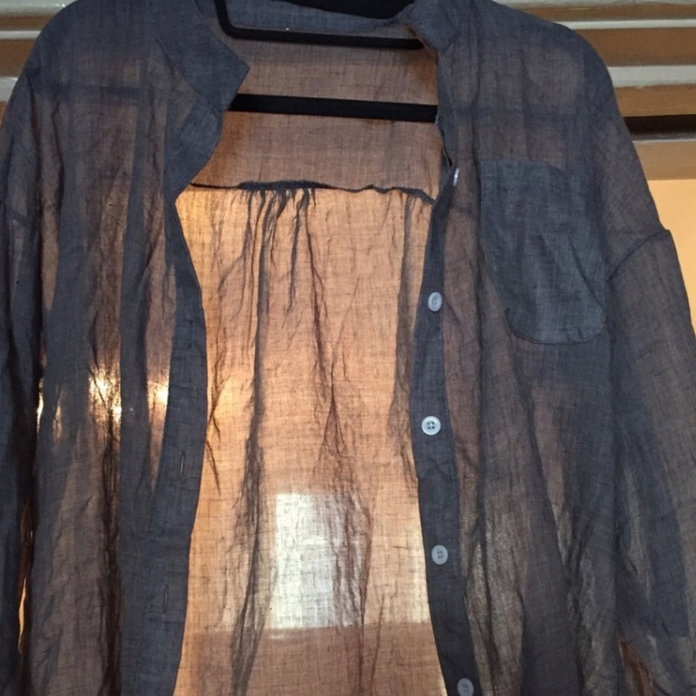 Grey linen shirt